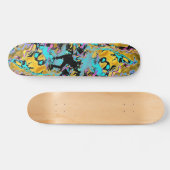 frantische neon skateboard (Horizontaal)