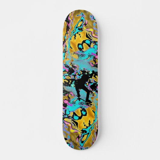 frantische neon skateboard (Voorkant)