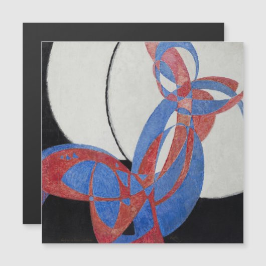 František Kupka, Amorpha Fugue, Abstracte kunst Magnetische Uitnodiging (Voorkant / Achterkant)