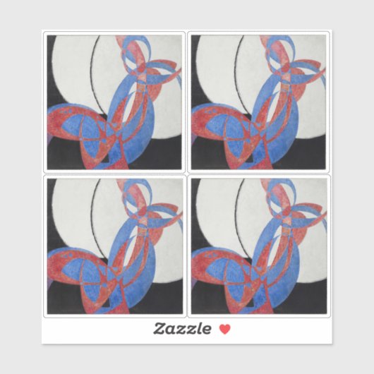 František Kupka, Amorpha Fugue, Abstracte kunst Sticker (Vel)