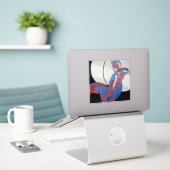 František Kupka, Amorpha Fugue, Abstracte kunst Sticker (Laptop op bureau)