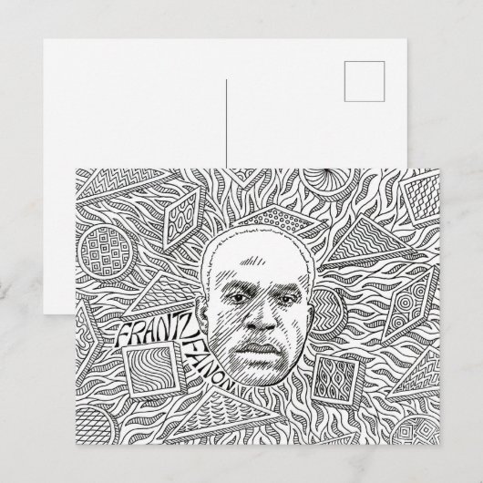 Frantz Fanon Briefkaart (Voorkant / Achterkant)