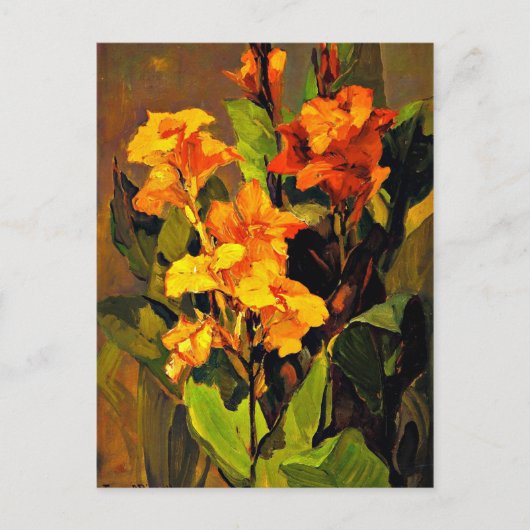 Franz Bischoff - Canna Lilies Briefkaart (Voorkant)