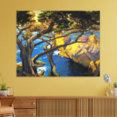 Franz Bischoff - Cleft-Born Trees, Monterey Canvas Afdruk (Insitu (Woonkamer))