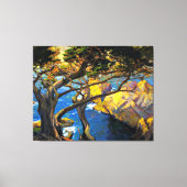 Franz Bischoff - Cleft-Born Trees, Monterey Canvas Afdruk (Voorkant)