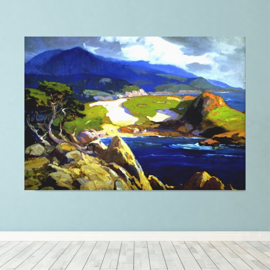 Franz Bischoff - Cypress Green Canvas Afdruk (Insitu (Houten vloer))