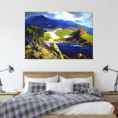 Franz Bischoff - Cypress Green Canvas Afdruk (Insitu (Slaapkamer))