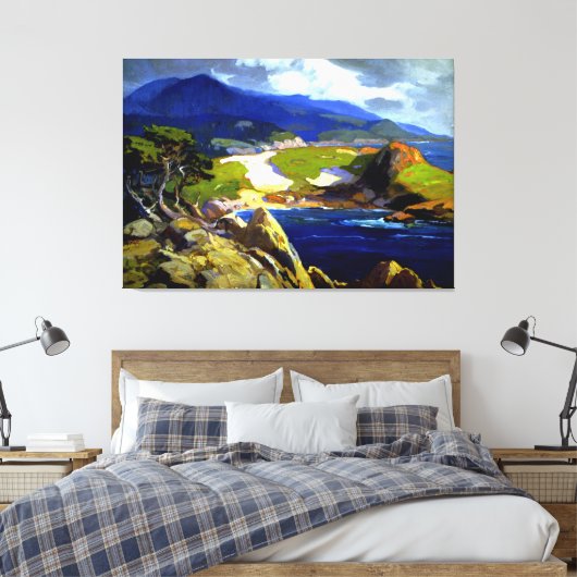 Franz Bischoff - Cypress Green Canvas Afdruk (Insitu (Slaapkamer))