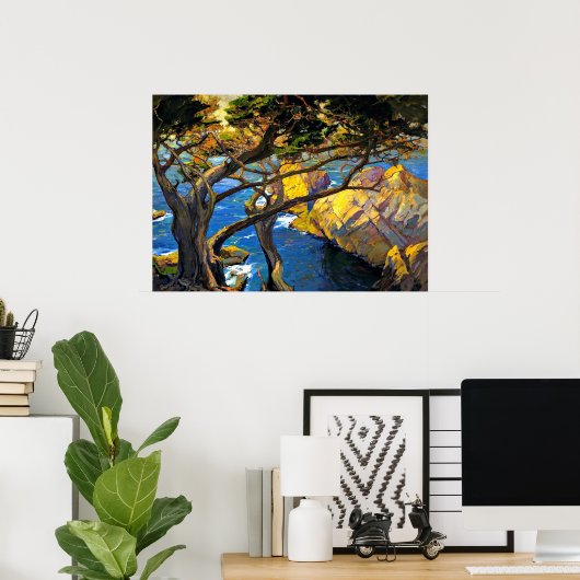 Franz Bischoff - Gespleten geboortebomen, Monterey Poster (Thuiskantoor)