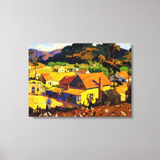 Franz Bischoff - namiddag Idyl, Cambria Canvas Afdruk (Voorkant)