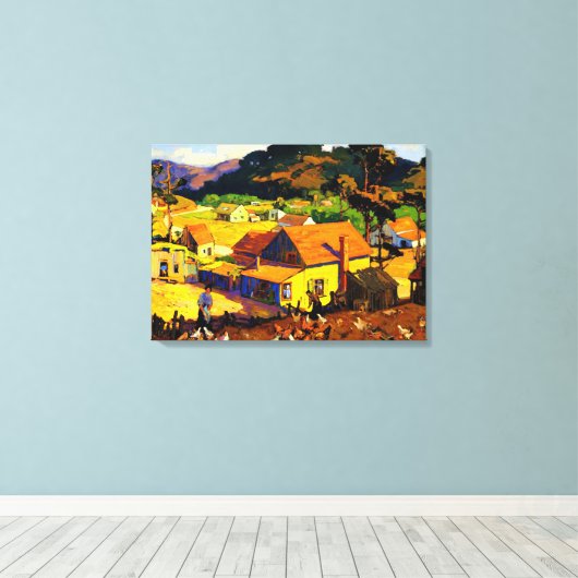 Franz Bischoff - namiddag Idyl, Cambria Canvas Afdruk (Insitu (Houten vloer))