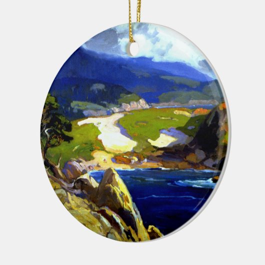 Franz Bischoff schilderij, Cypress Green Keramisch Ornament (Links)