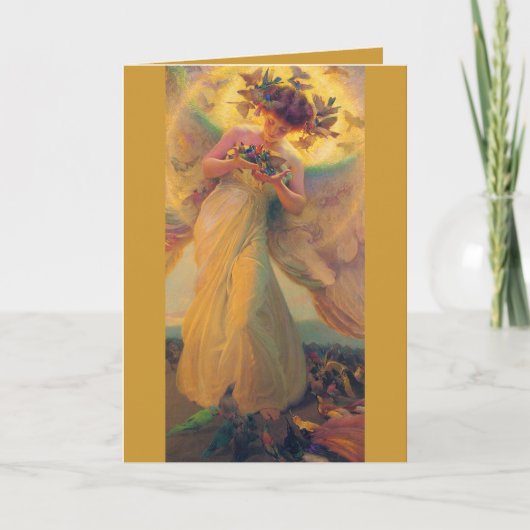 Franz Dvorak Angel of Birds CC0429 Birthday Card Kaart (Voorkant)