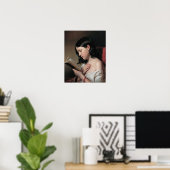 Franz Eybl Lesendes Mädchen Poster (Thuiskantoor)