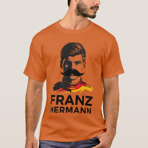 Franz Hermann F1 Art Strak Portret Design Germ T-shirt