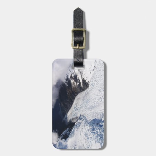 Franz Josef Glacier Aerial Uitzicht, Nieuw-Zeeland Bagagelabel (Voorkant verticaal)