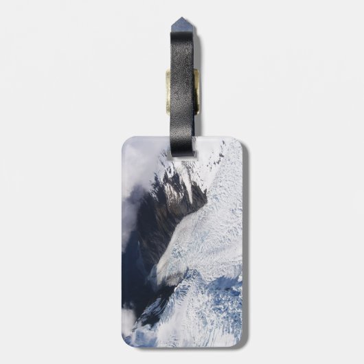 Franz Josef Glacier Aerial Uitzicht, Nieuw-Zeeland Bagagelabel (Achterkant verticaal)