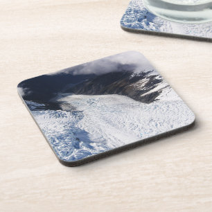 Franz Josef Glacier Aerial Uitzicht, Nieuw-Zeeland Bier Onderzetter