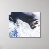 Franz Josef Glacier Aerial Uitzicht, Nieuw-Zeeland Canvas Afdruk (Voorkant)