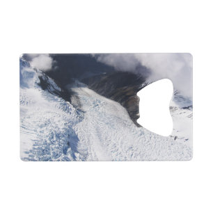 Franz Josef Glacier Aerial Uitzicht, Nieuw-Zeeland Creditkaart Flessenopener