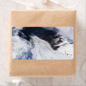 Franz Josef Glacier Aerial Uitzicht, Nieuw-Zeeland Etiket (Insitu)