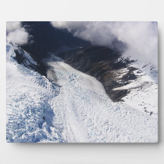 Franz Josef Glacier Aerial Uitzicht, Nieuw-Zeeland Fotoplaat (Voorkant)