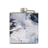 Franz Josef Glacier Aerial Uitzicht, Nieuw-Zeeland Heupfles (Achterkant)