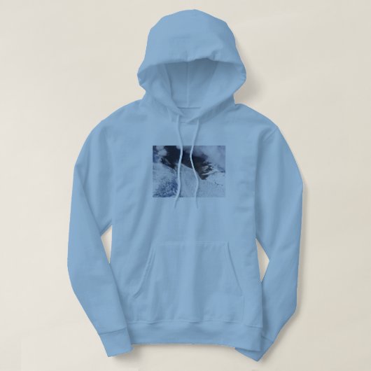Franz Josef Glacier Aerial Uitzicht, Nieuw-Zeeland Hoodie (Design voorkant)
