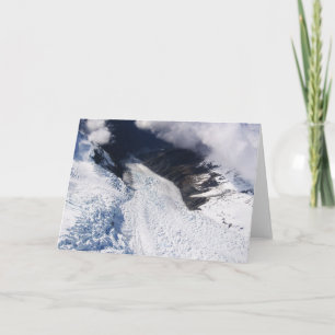 Franz Josef Glacier Aerial Uitzicht, Nieuw-Zeeland Kaart