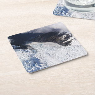 Franz Josef Glacier Aerial Uitzicht, Nieuw-Zeeland Kartonnen Onderzetters
