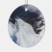 Franz Josef Glacier Aerial Uitzicht, Nieuw-Zeeland Keramisch Ornament (Links)