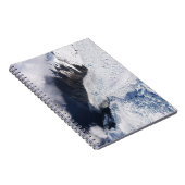 Franz Josef Glacier Aerial Uitzicht, Nieuw-Zeeland Notitieboek (Rechterzijde)