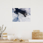 Franz Josef Glacier Aerial Uitzicht, Nieuw-Zeeland Poster (Keuken)