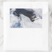 Franz Josef Glacier Aerial Uitzicht, Nieuw-Zeeland Rechthoekige Sticker (Tas)