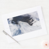 Franz Josef Glacier Aerial Uitzicht, Nieuw-Zeeland Rechthoekige Sticker (Envelop)