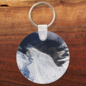 Franz Josef Glacier Aerial Uitzicht, Nieuw-Zeeland Sleutelhanger (Voorkant)