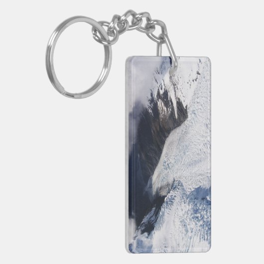 Franz Josef Glacier Aerial Uitzicht, Nieuw-Zeeland Sleutelhanger (Voorkant Links)