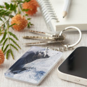 Franz Josef Glacier Aerial Uitzicht, Nieuw-Zeeland Sleutelhanger (Voorkant Rechts)