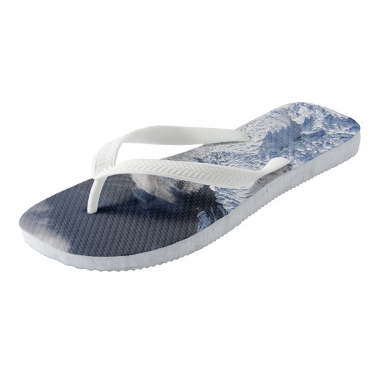 Franz Josef Glacier Aerial Uitzicht, Nieuw-Zeeland Teenslippers (Schuin)