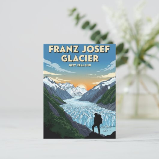 Franz Josef Glacier New Zealand Travel Briefkaart (Staand voorkant)