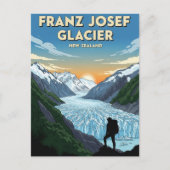 Franz Josef Glacier New Zealand Travel Briefkaart (Voorkant)