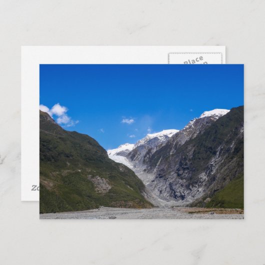 Franz Josef Glacier, Nieuw-Zeeland - Briefkaart (Voorkant / Achterkant)