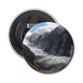 Franz Josef Glacier, Nieuw-Zeeland Button Flesopener (Voorkant)