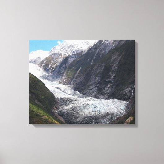 Franz Josef Glacier, Nieuw-Zeeland Canvas Afdruk (Voorkant)