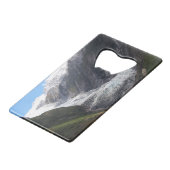 Franz Josef Glacier, Nieuw-Zeeland Creditkaart Flessenopener (Voorkant Gekanteld)