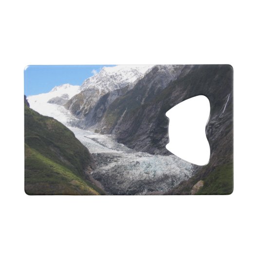 Franz Josef Glacier, Nieuw-Zeeland Creditkaart Flessenopener (Voorkant (Horizontaal))