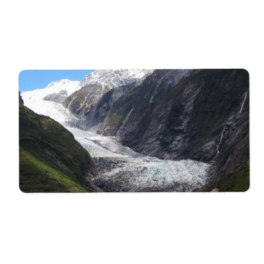 Franz Josef Glacier, Nieuw-Zeeland Etiket (Voorkant)