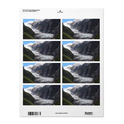 Franz Josef Glacier, Nieuw-Zeeland Etiket (Full Sheet)
