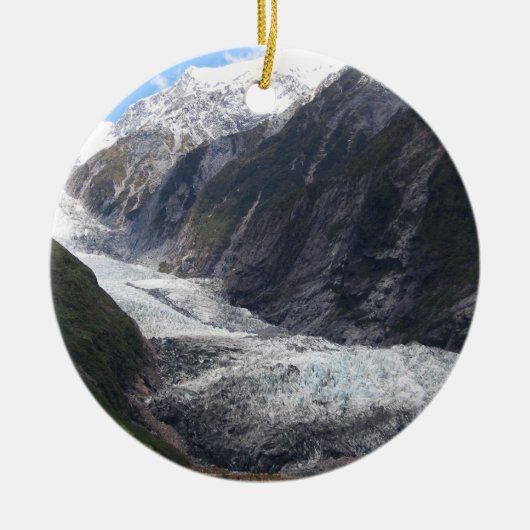 Franz Josef Glacier, Nieuw-Zeeland Keramisch Ornament (Voorkant)