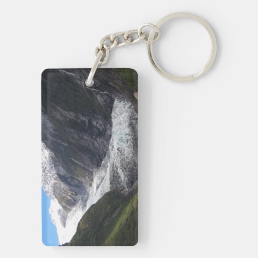 Franz Josef Glacier, Nieuw-Zeeland Sleutelhanger (achterkant)